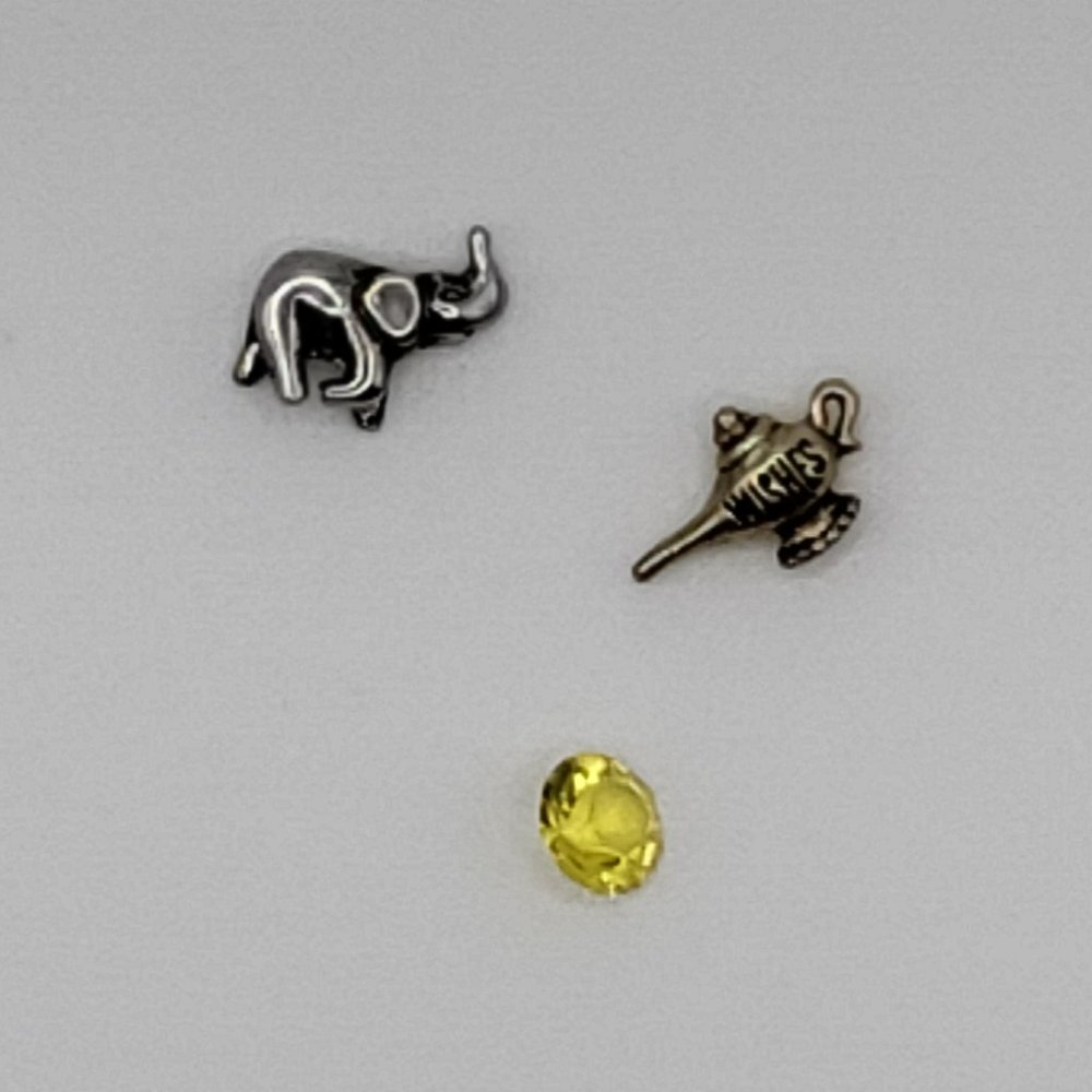 Origami Owl Elephant Charm Set